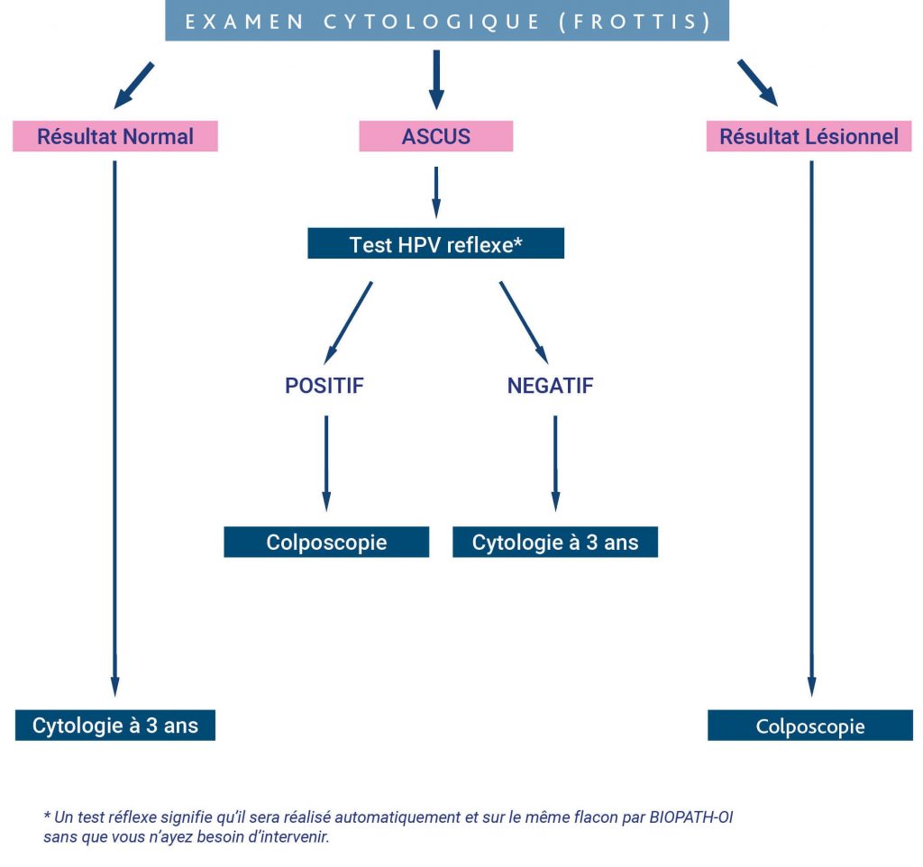 Papillomavirus frottis positif. Hpv positif et frottis ascus